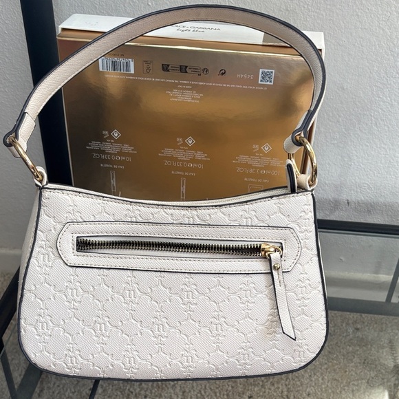 Nanette Lepore Cream Embossed Shoulder Bag - Picture 5 of 5